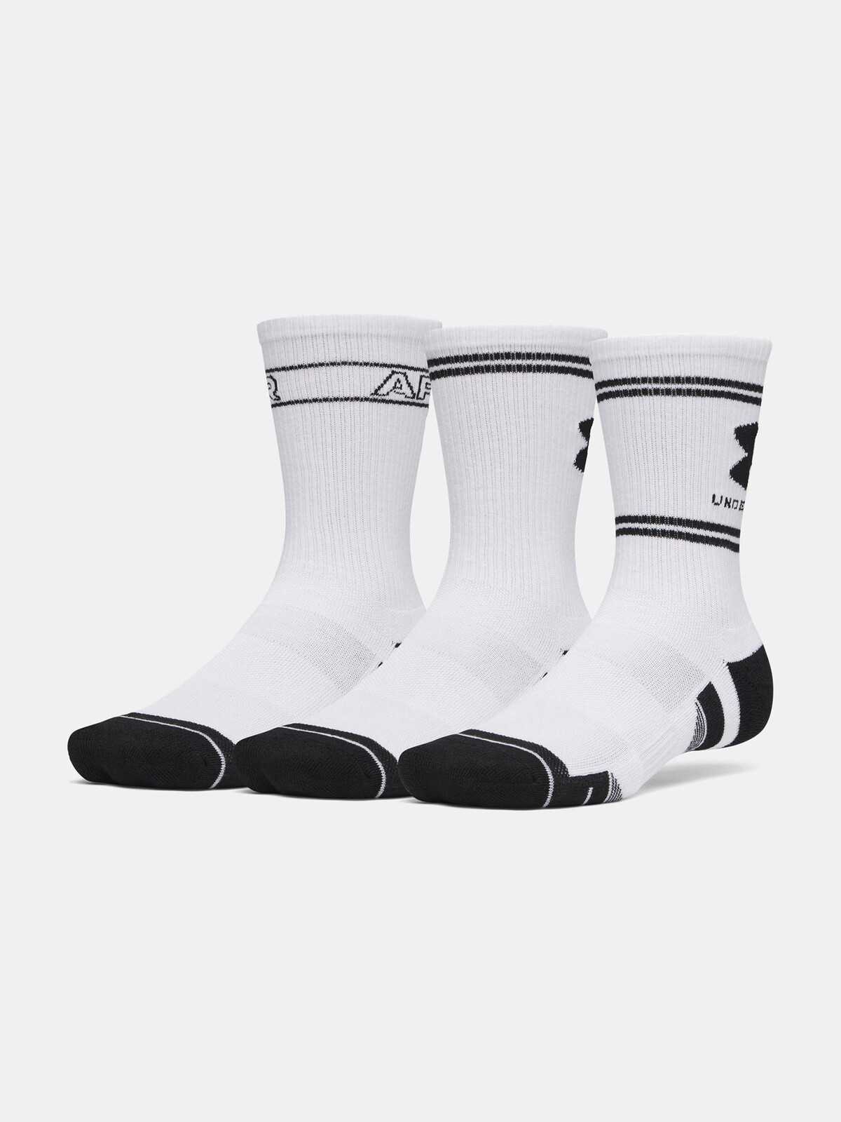 3PACK ponožky Under Armour bílé (6015141 100) M
