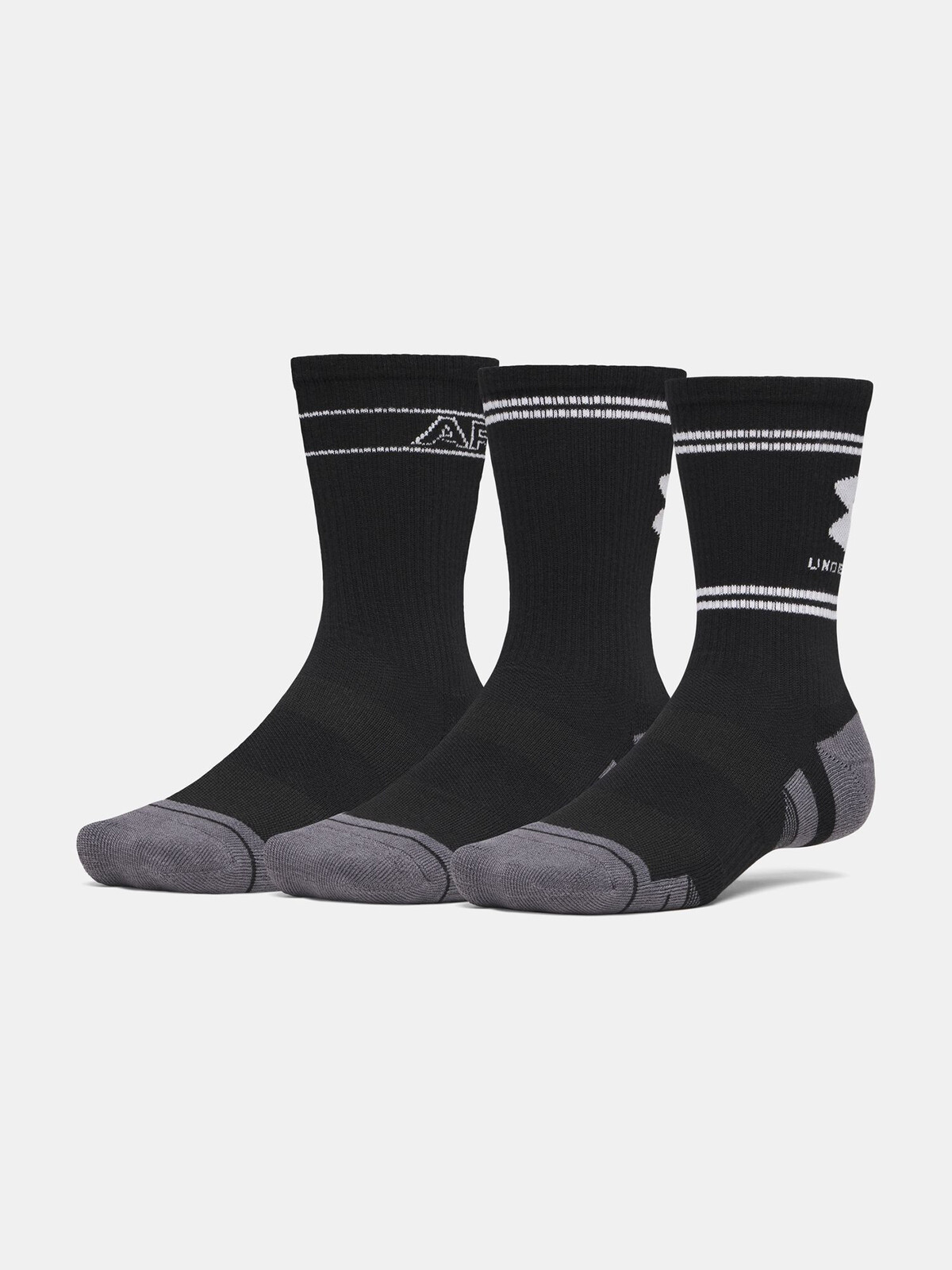 3PACK ponožky Under Armour černé (6015141 008) XL