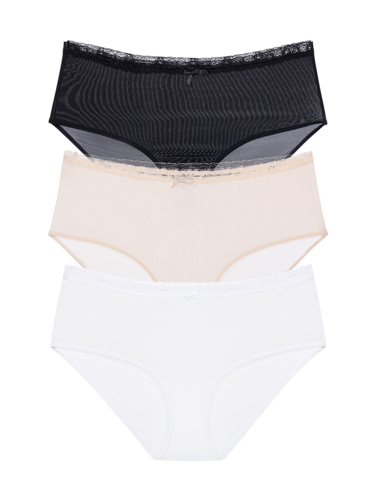 3PACK dámské kalhotky hipster Dorina Essential Microfibre vícebarevné (DCMI0013MI138-3X0190) L