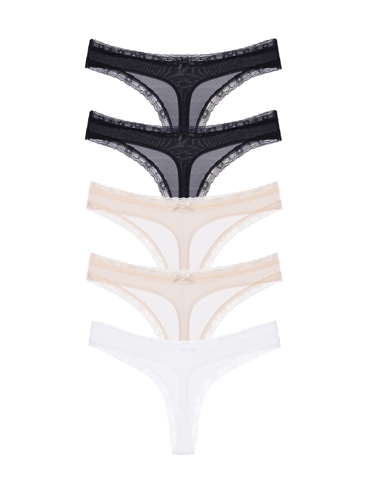 5PACK dámská tanga Dorina Essential Microfibre vícebarevná (DCTH0013MI138-5X0039) L