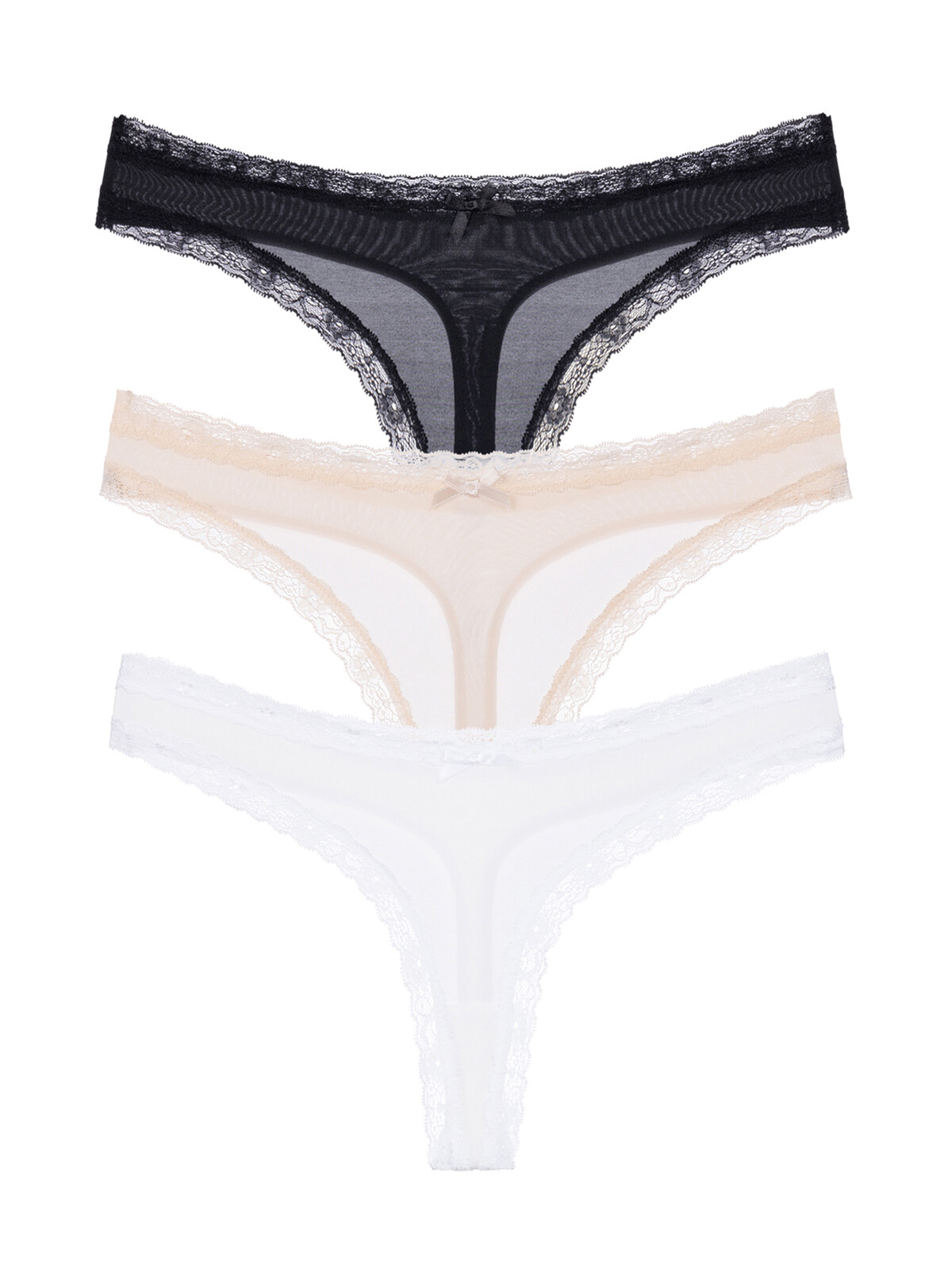 3PACK dámská tanga Dorina Essential Microfibre vícebarevná (DCTH0013MI138-3X0190) XL