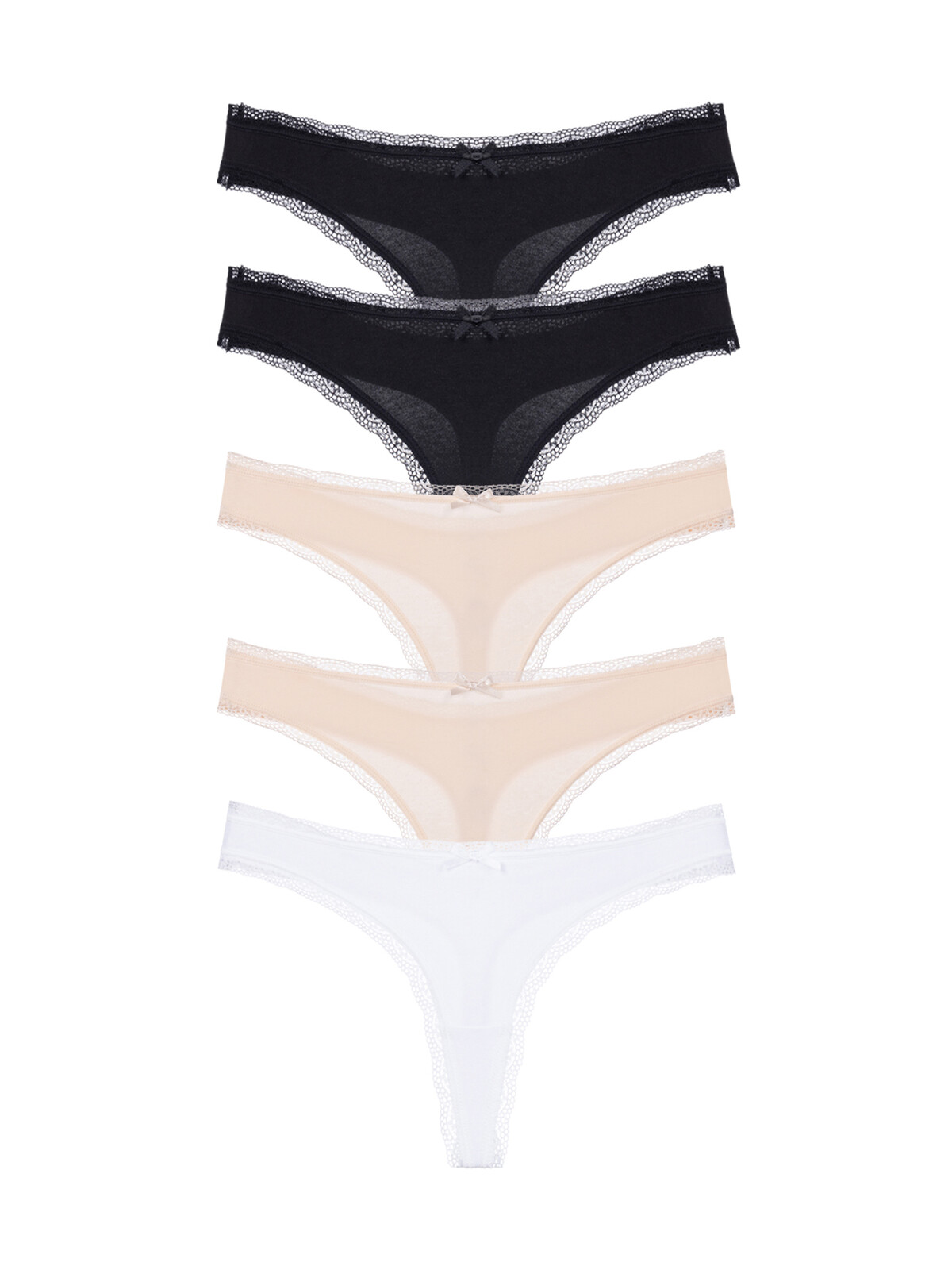 5PACK dámská tanga Dorina Essential Cotton vícebarevná (DCTH0013CO035-5X0039) M
