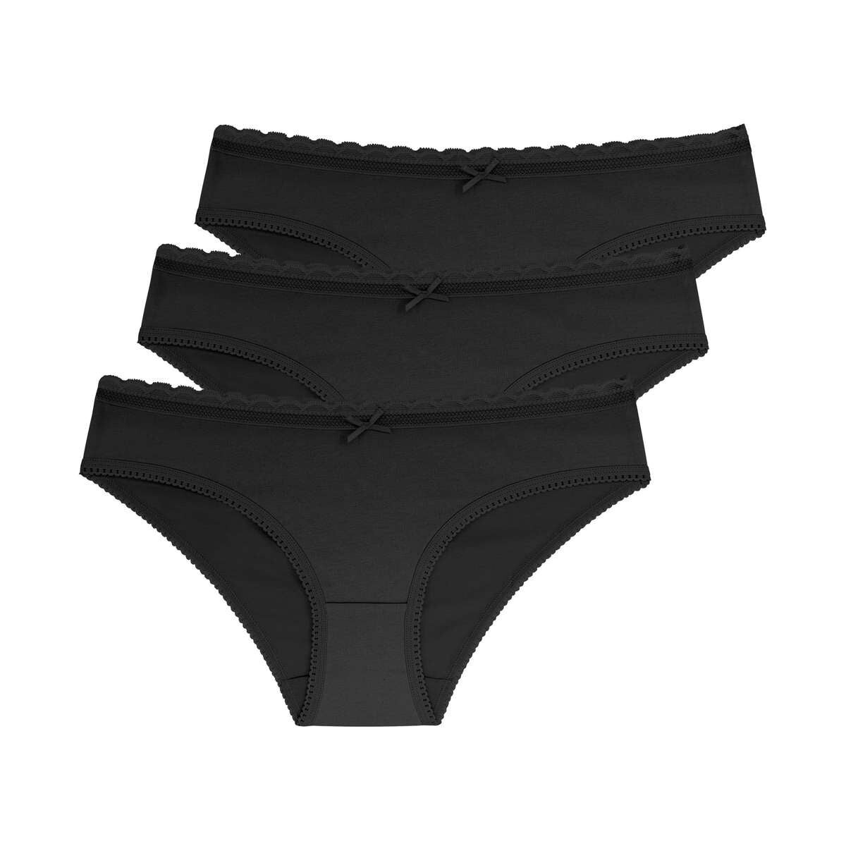 3PACK dámské kalhotky Dorina Naomi černé (D000891CO006-3X0009) M