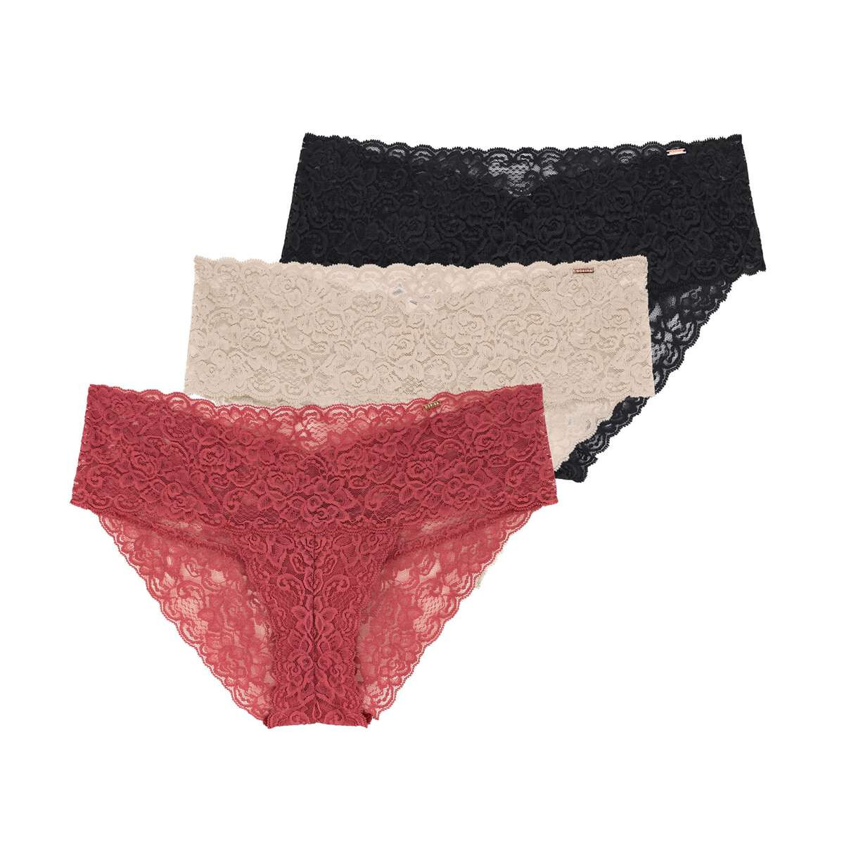 3PACK dámské kalhotky hipster Dorina Lana vícebarevné (D002188LA080-3X0068) 4XL