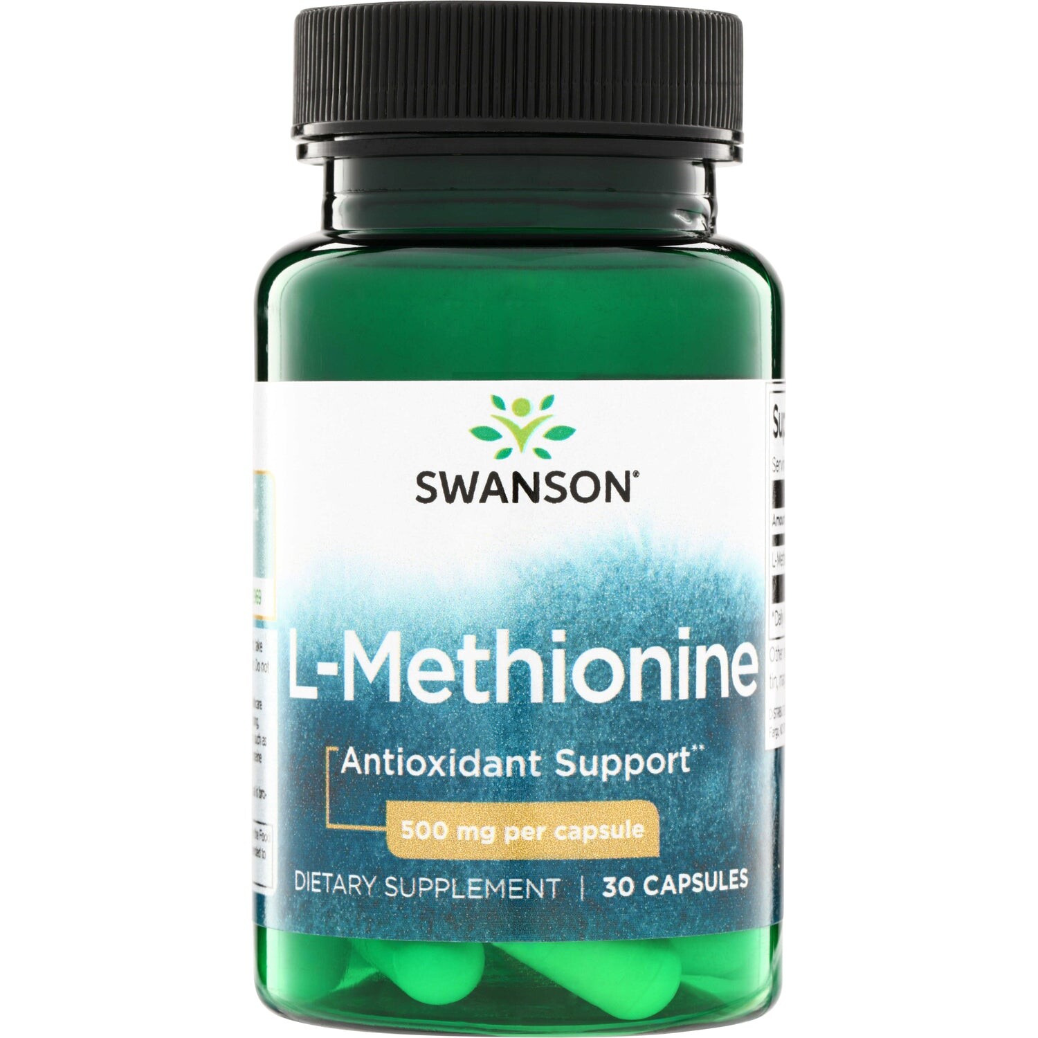 Swanson L-methionin, 500 mg, 30 kapslí
