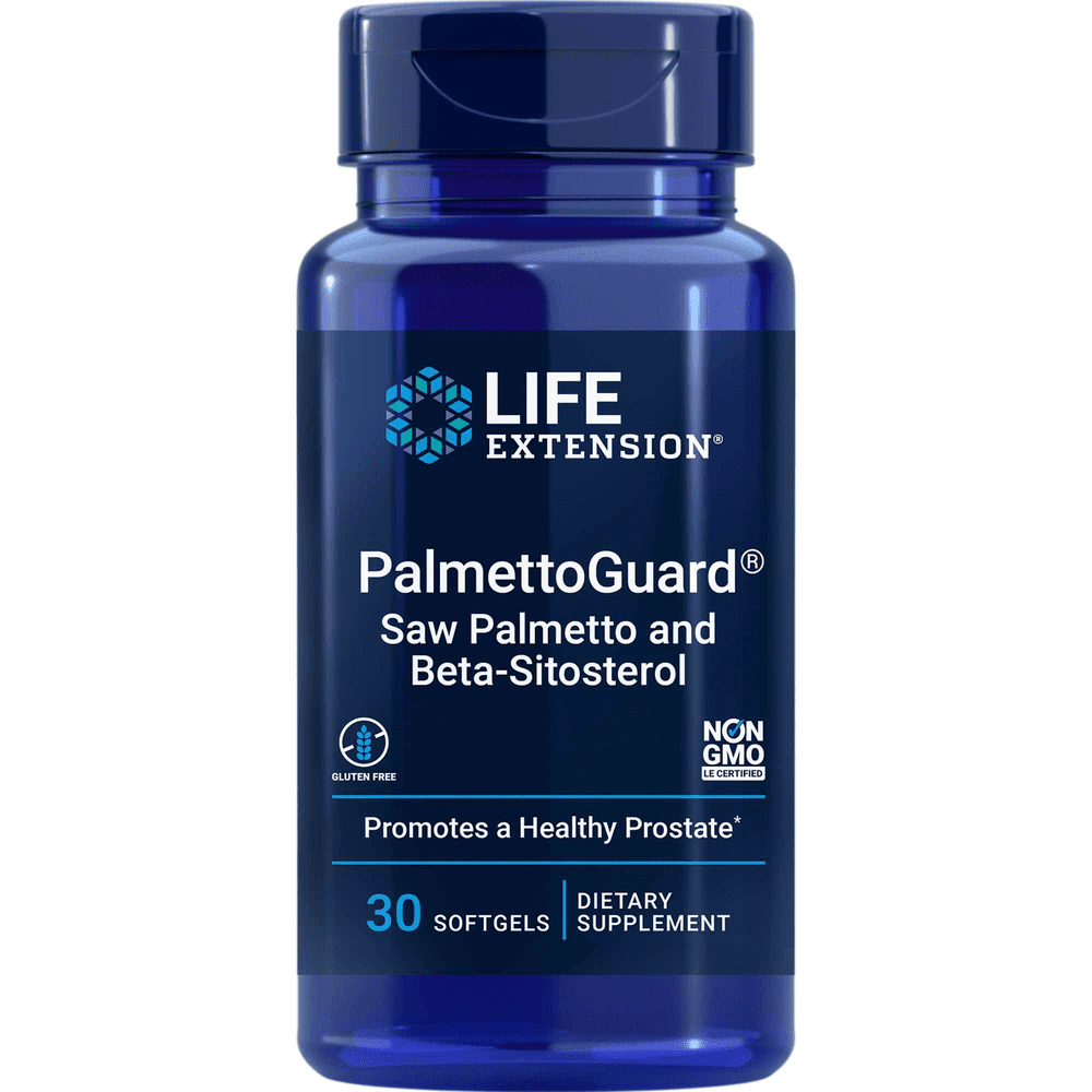 Life Extension PalmettoGuard s přidanými rostlinnými steroly, 30 softgelových kapslí