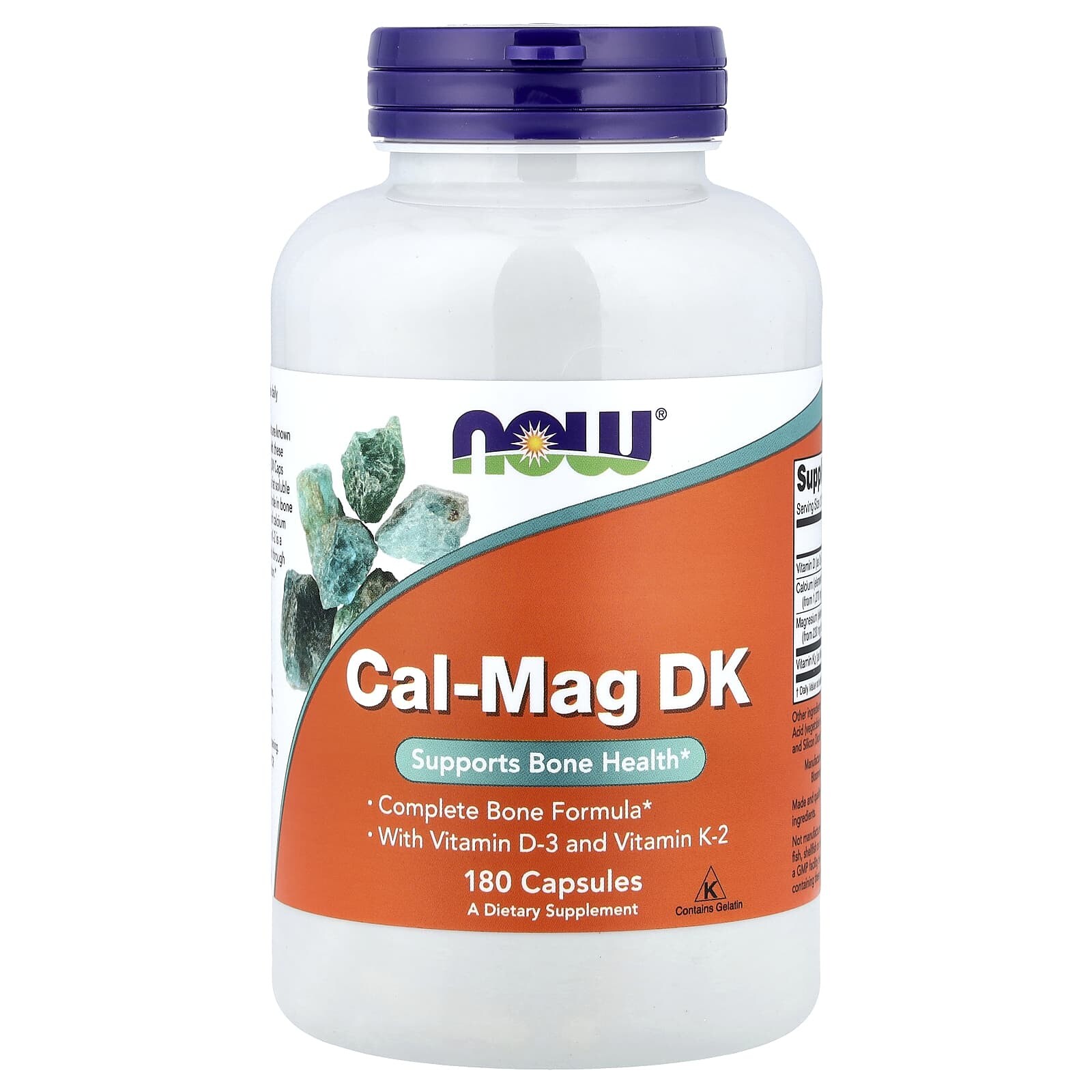 Now® Foods NOW Cal-Mag DK, 180 kapslí