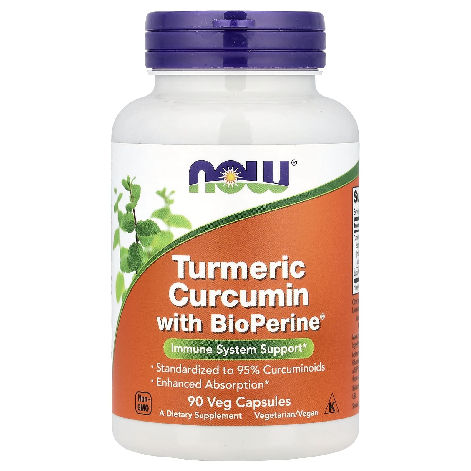 Now® Foods NOW Kurkuma a kurkumin s BioPerine, 90 rostlinných kapslí