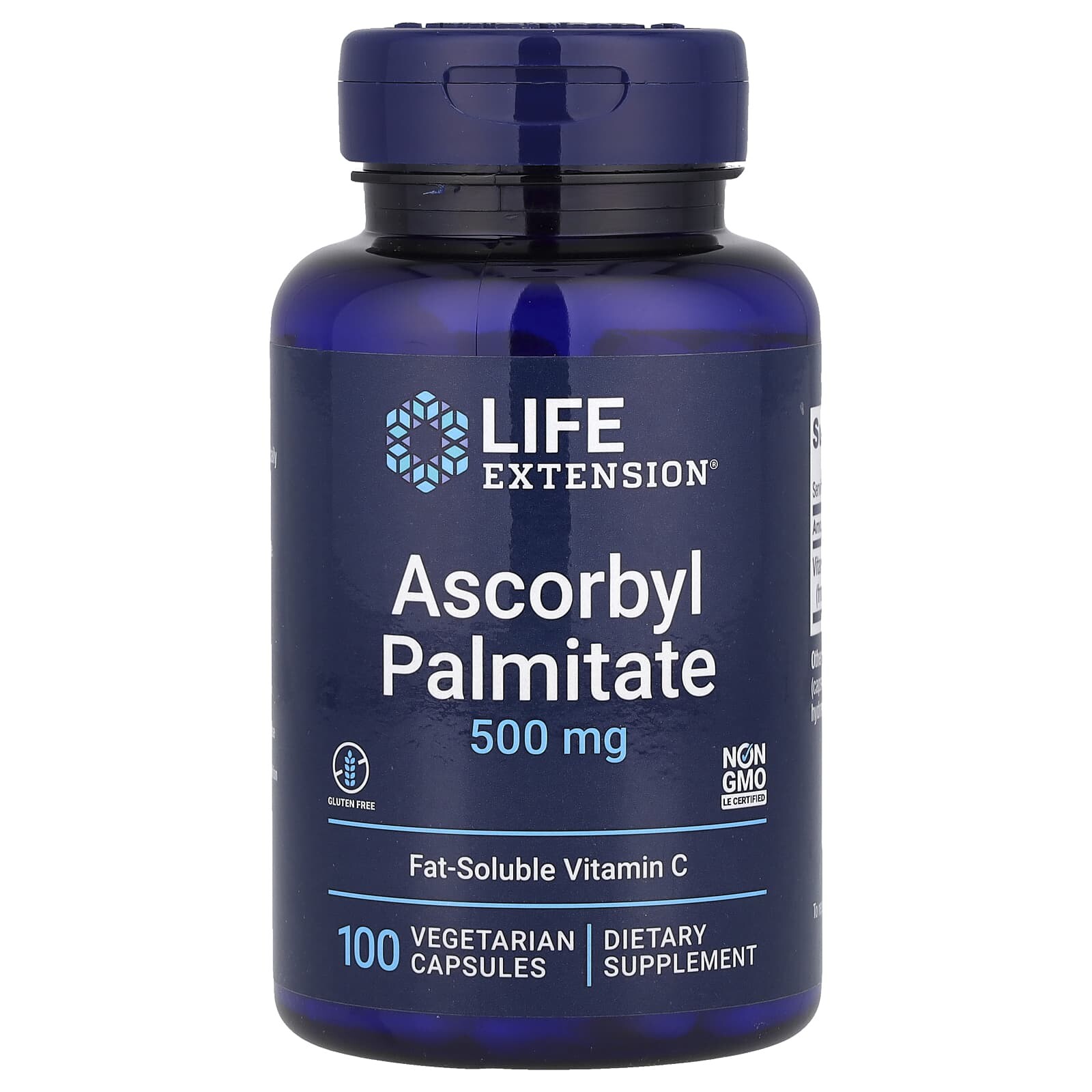 Life Extension Askorbyl palmitát, 500 mg, 100 rostlinných kapslí