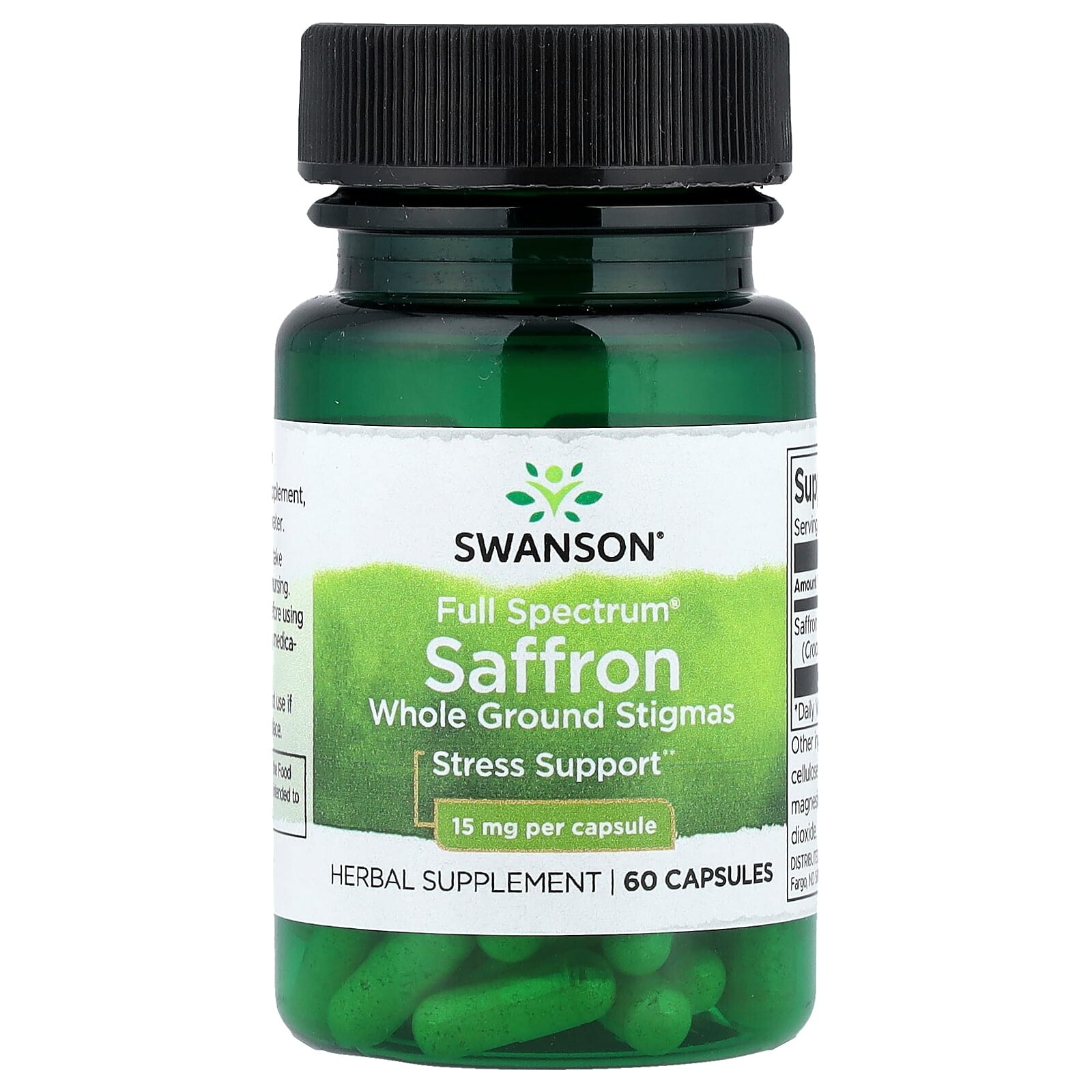Swanson Full Spectrum Šafrán, 15 mg, 60 kapslí