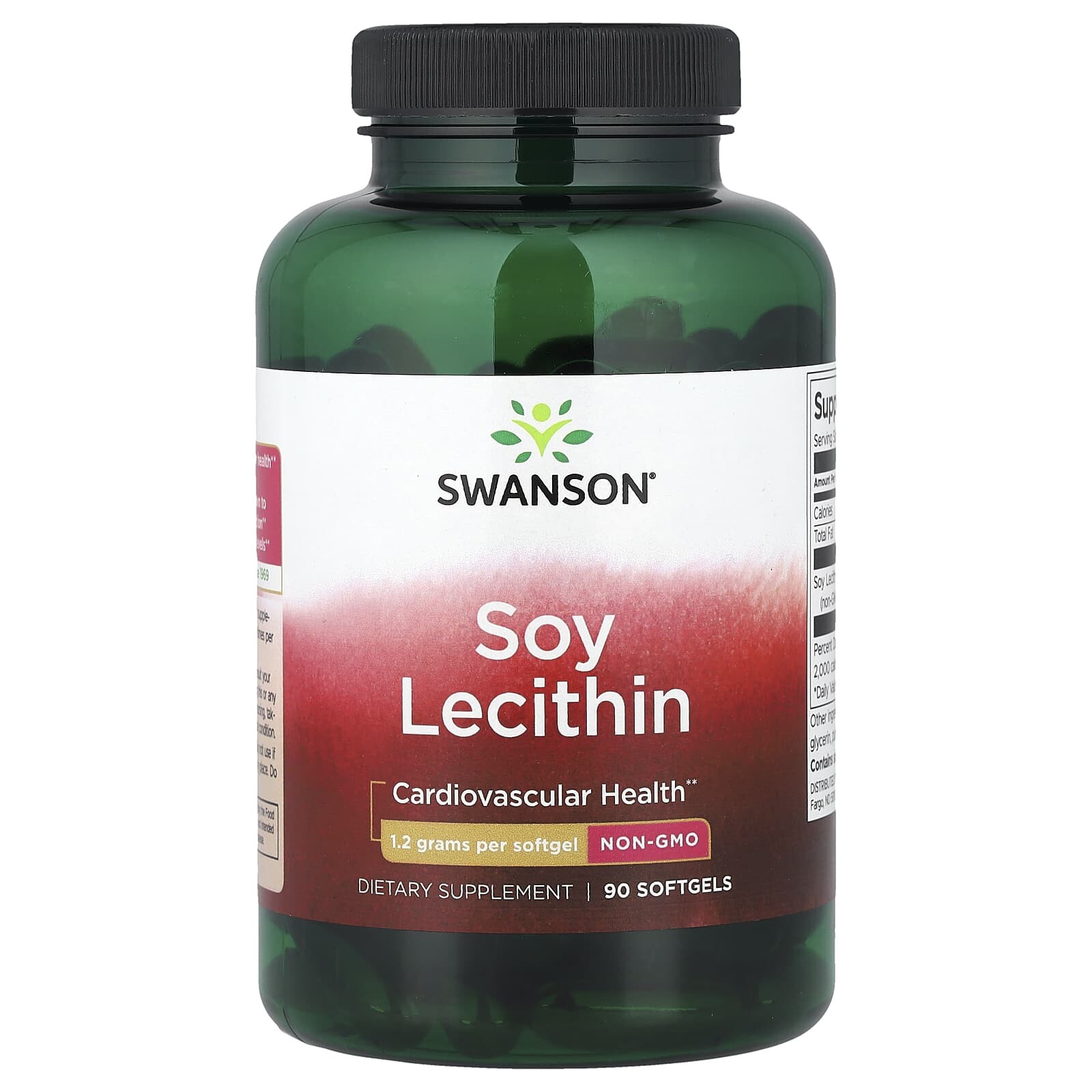 Swanson Sójový lecitin, 1200 mg, 90 softgelových kapslí