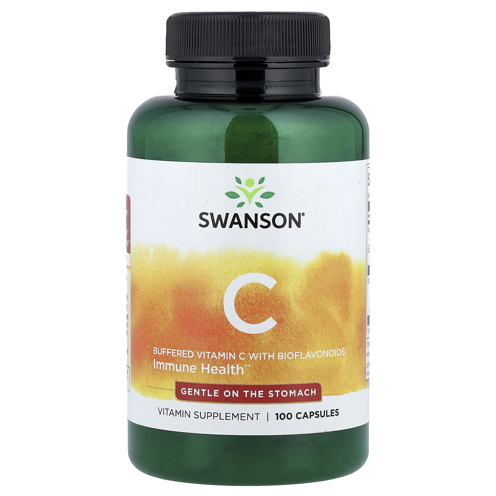 Swanson Pufrovaný vitamín C s bioflavonoidy, 500 mg, 100 kapslí