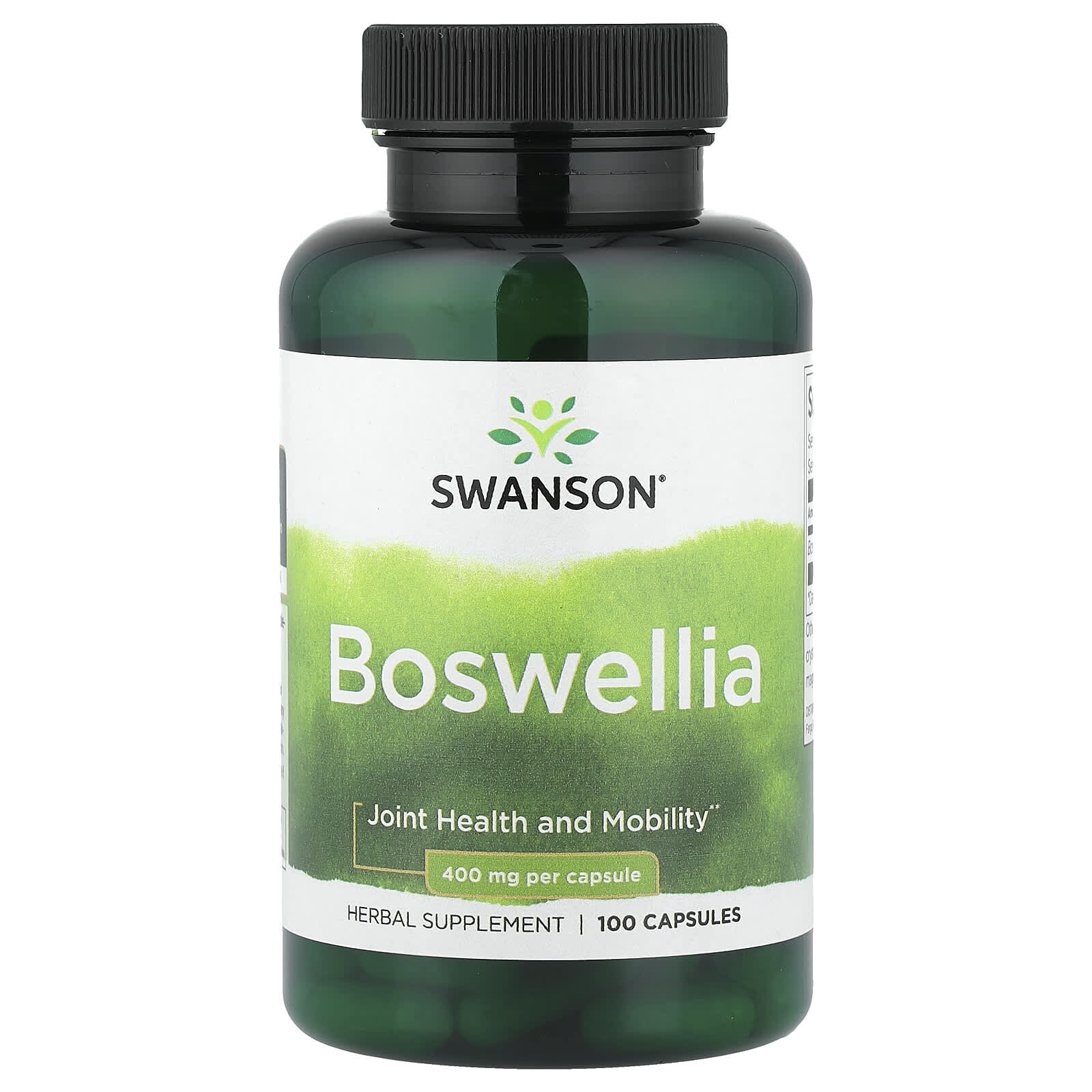 Swanson Boswellia, 400 mg, 100 kapslí