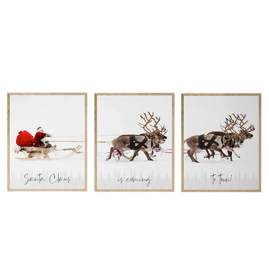 X-Mas SADA OBRAZŮ, 33/48/2 cm