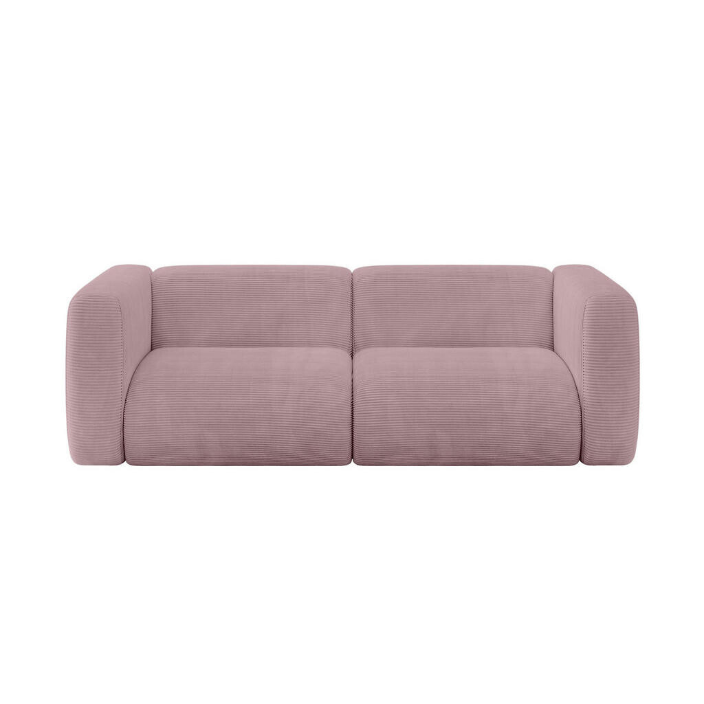 ALTDECOR MODULÁRNÍ pohovka MIRA-S1, 2místná, 228 × 89 × 70 cm, růžová, manšestr