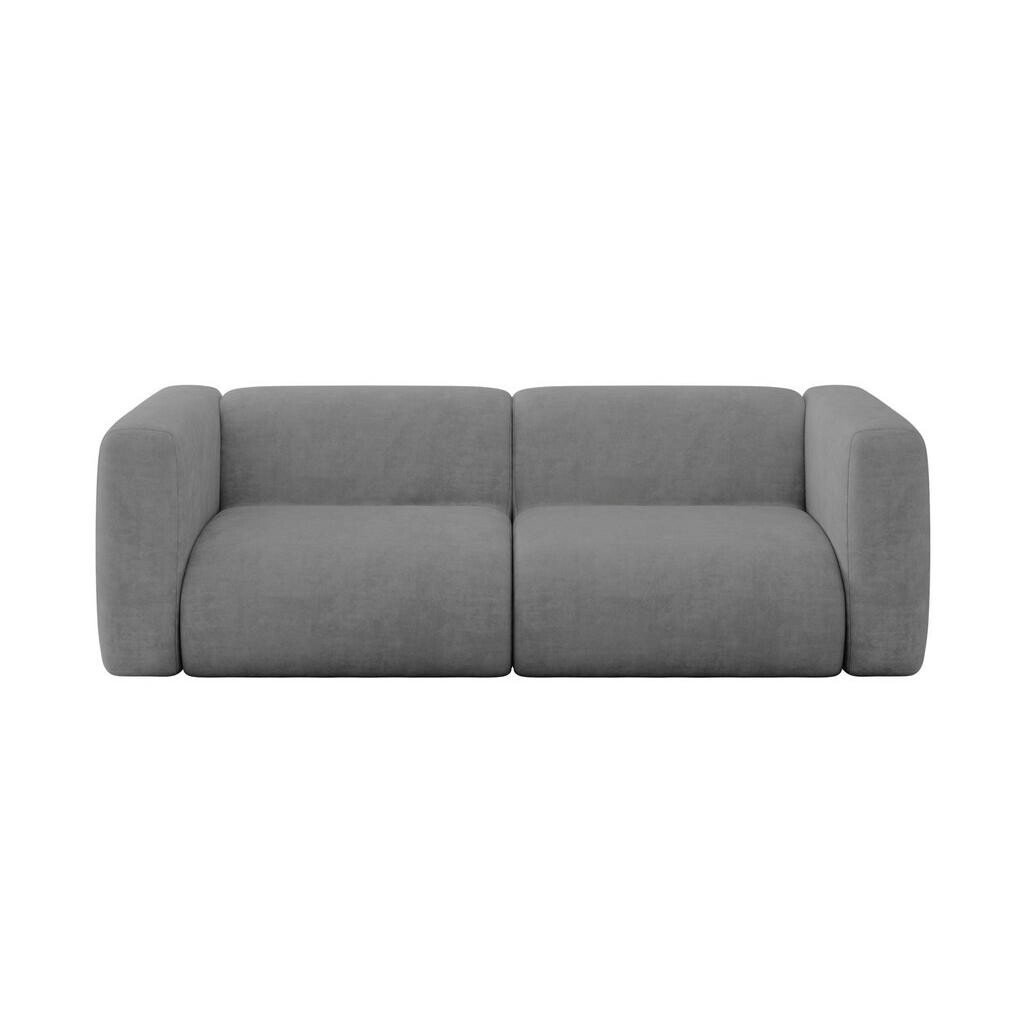 ALTDECOR MODULÁRNÍ pohovka MIRA-S1, 2místná, 228 × 89 × 70 cm, šedá, velur