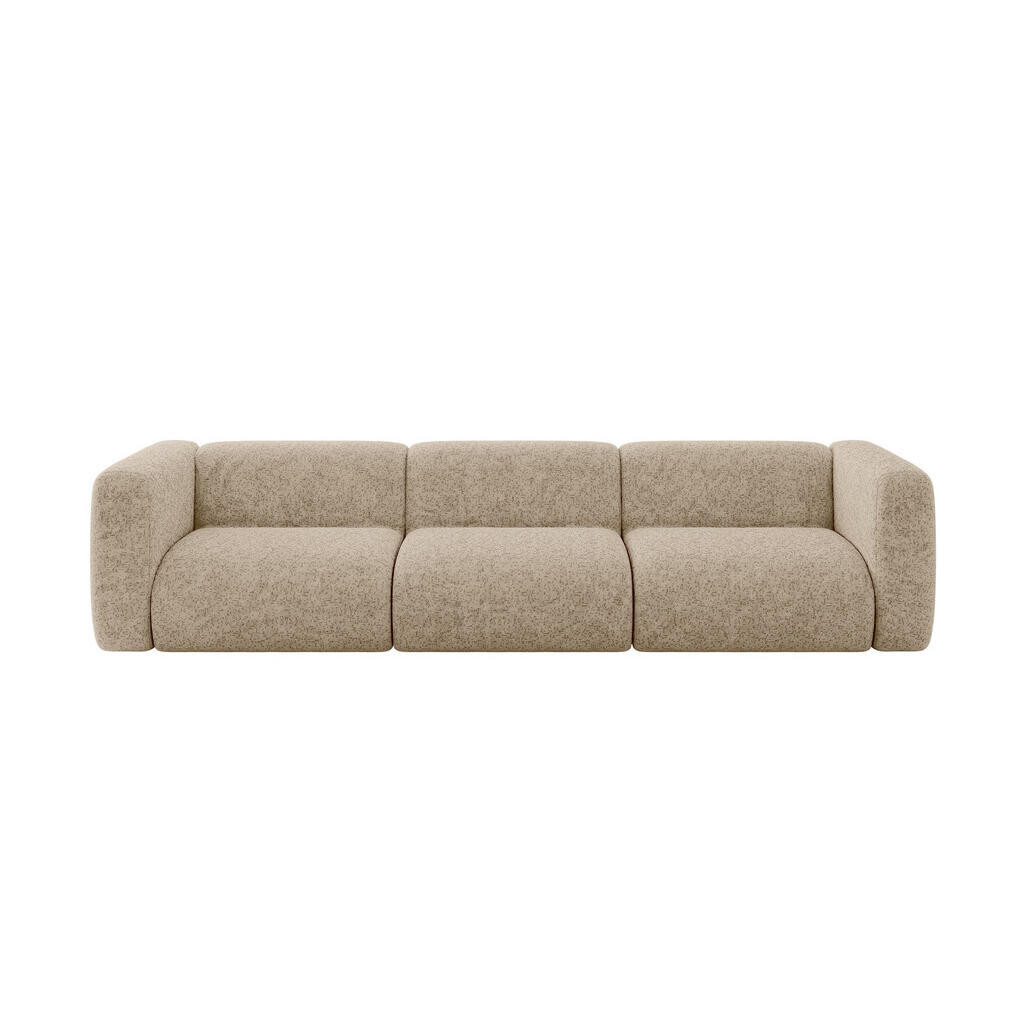 ALTDECOR MODULÁRNÍ pohovka MIRA-S2, 3místná, 319 × 89 × 70 cm, hnědá, velur