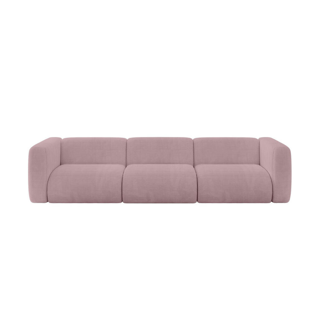 ALTDECOR MODULÁRNÍ pohovka MIRA-S2, 3místná, 319 × 89 × 70 cm, růžová, manšestr