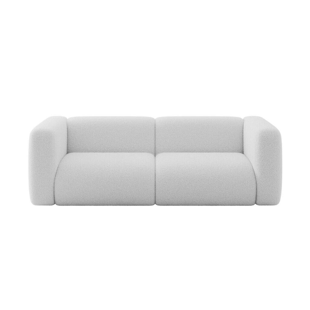 ALTDECOR MODULÁRNÍ pohovka MIRA-S1, 2místná, 228 × 89 × 70 cm, světle šedá, bouclé
