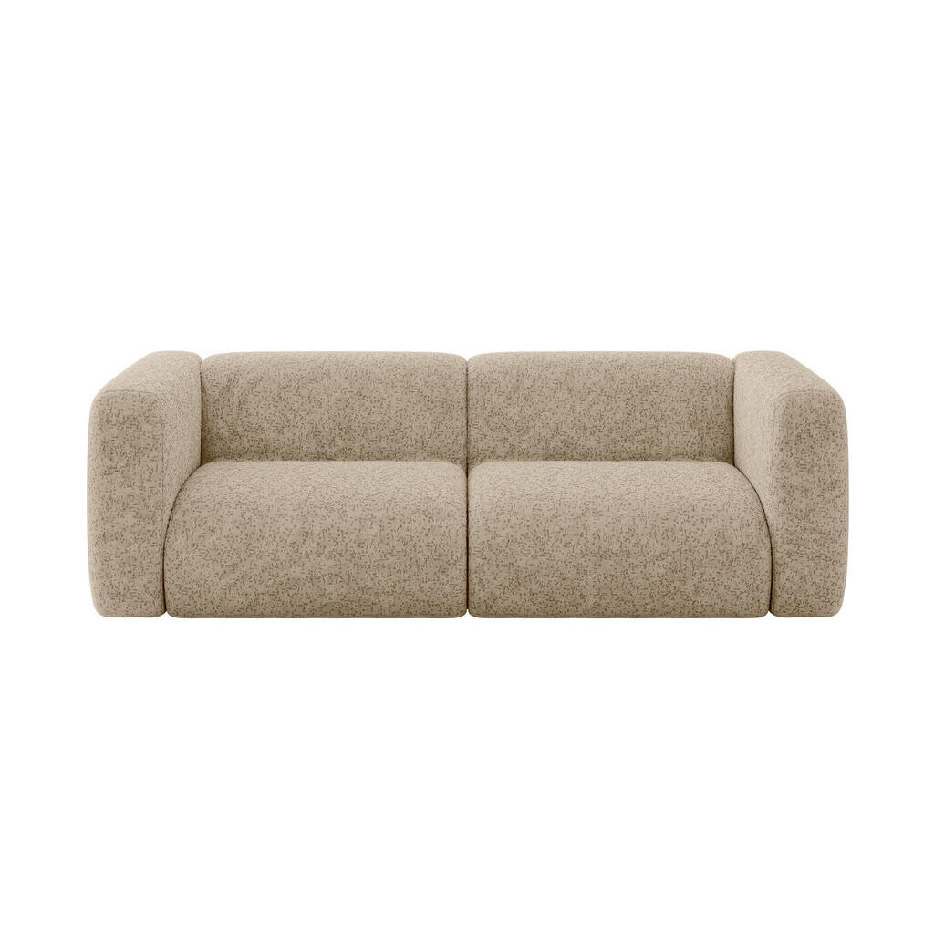 ALTDECOR MODULÁRNÍ pohovka MIRA-S1, 2místná, 228 × 89 × 70 cm, hnědá, velur
