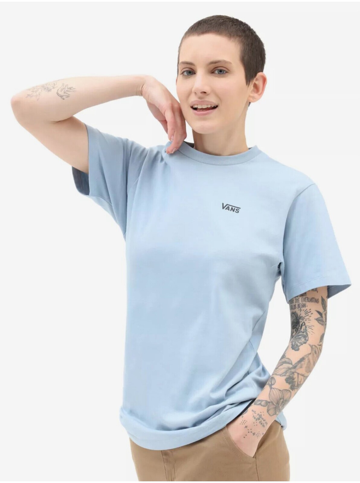 Trička - Vans Left chest Logo Blue Modrá