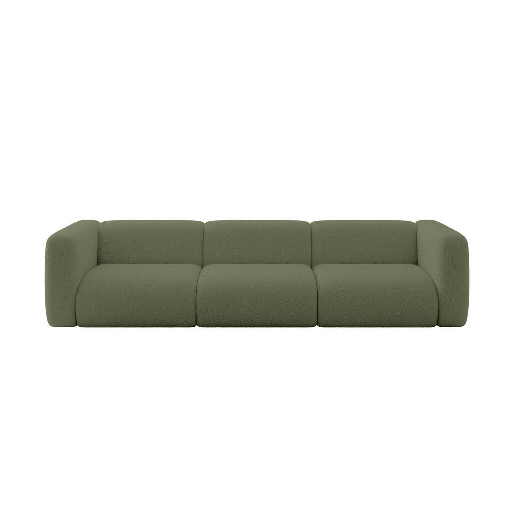 ALTDECOR MODULÁRNÍ pohovka MIRA-S2, 3místná, 319 × 89 × 70 cm, zelená, bouclé
