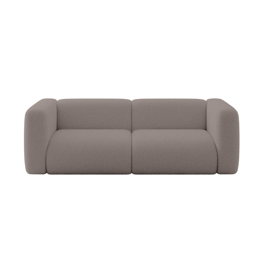 ALTDECOR MODULÁRNÍ pohovka MIRA-S1, 2místná, 228 × 89 × 70 cm, hnědá, bouclé