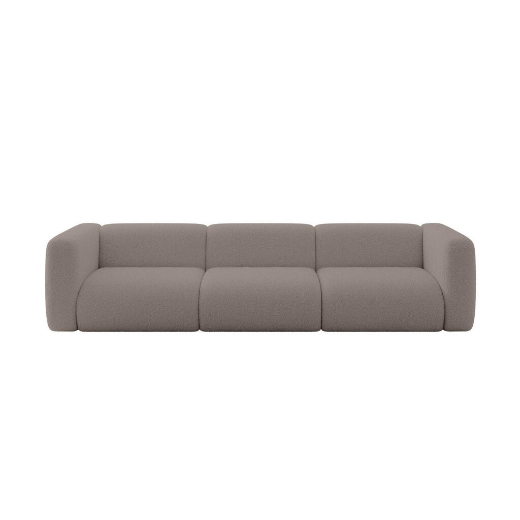 ALTDECOR MODULÁRNÍ pohovka MIRA-S2, 3místná, 319 × 89 × 70 cm, hnědá, bouclé