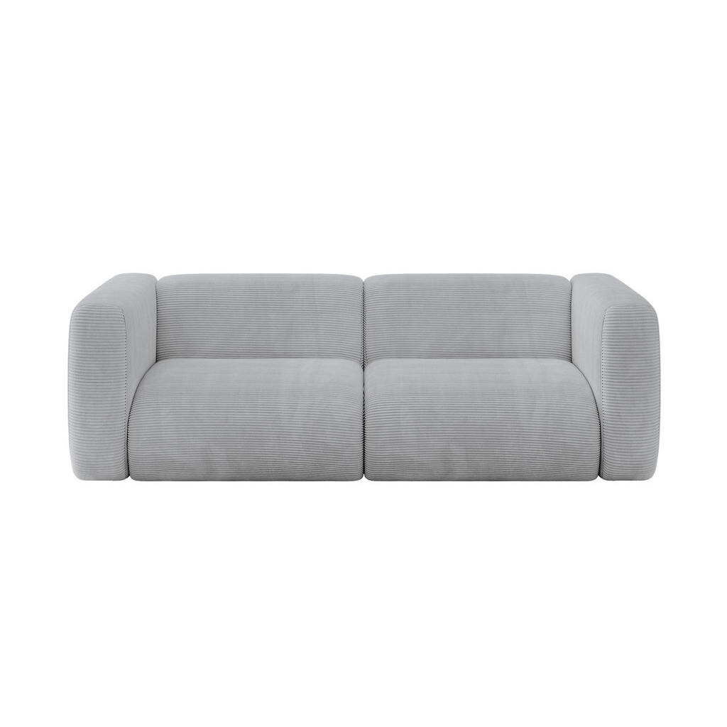 ALTDECOR MODULÁRNÍ pohovka MIRA-S1, 2místná, 228 × 89 × 70 cm, šedá, manšestr