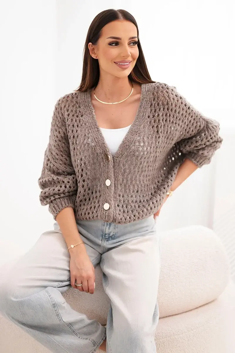 Oversized dámský pletený cardigan