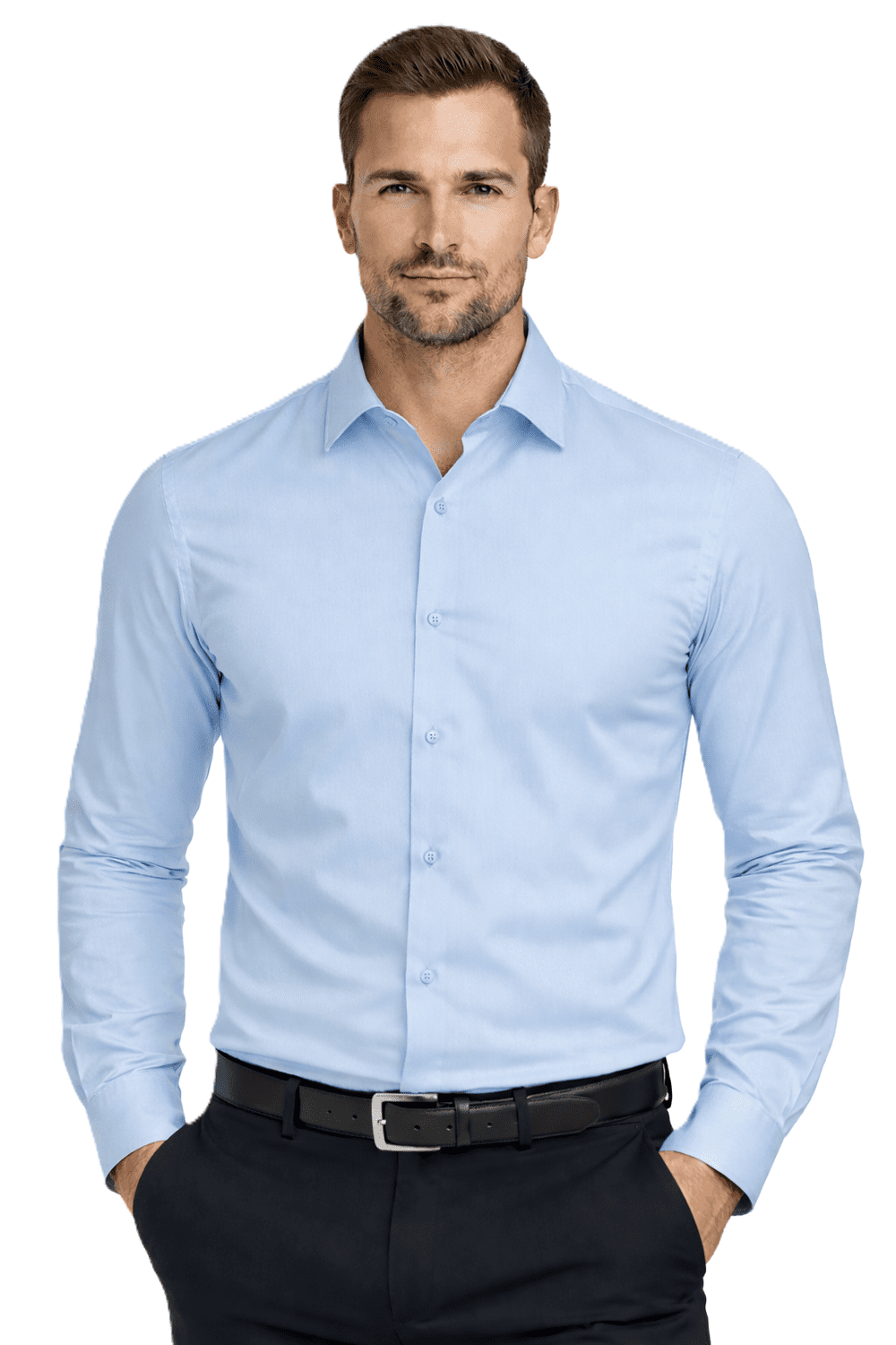 Espada - Pánská Slim Fit Košile - Modrá