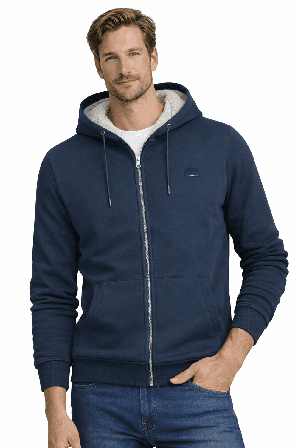 Pánská mikina Jack&Jones Teddy Zip
