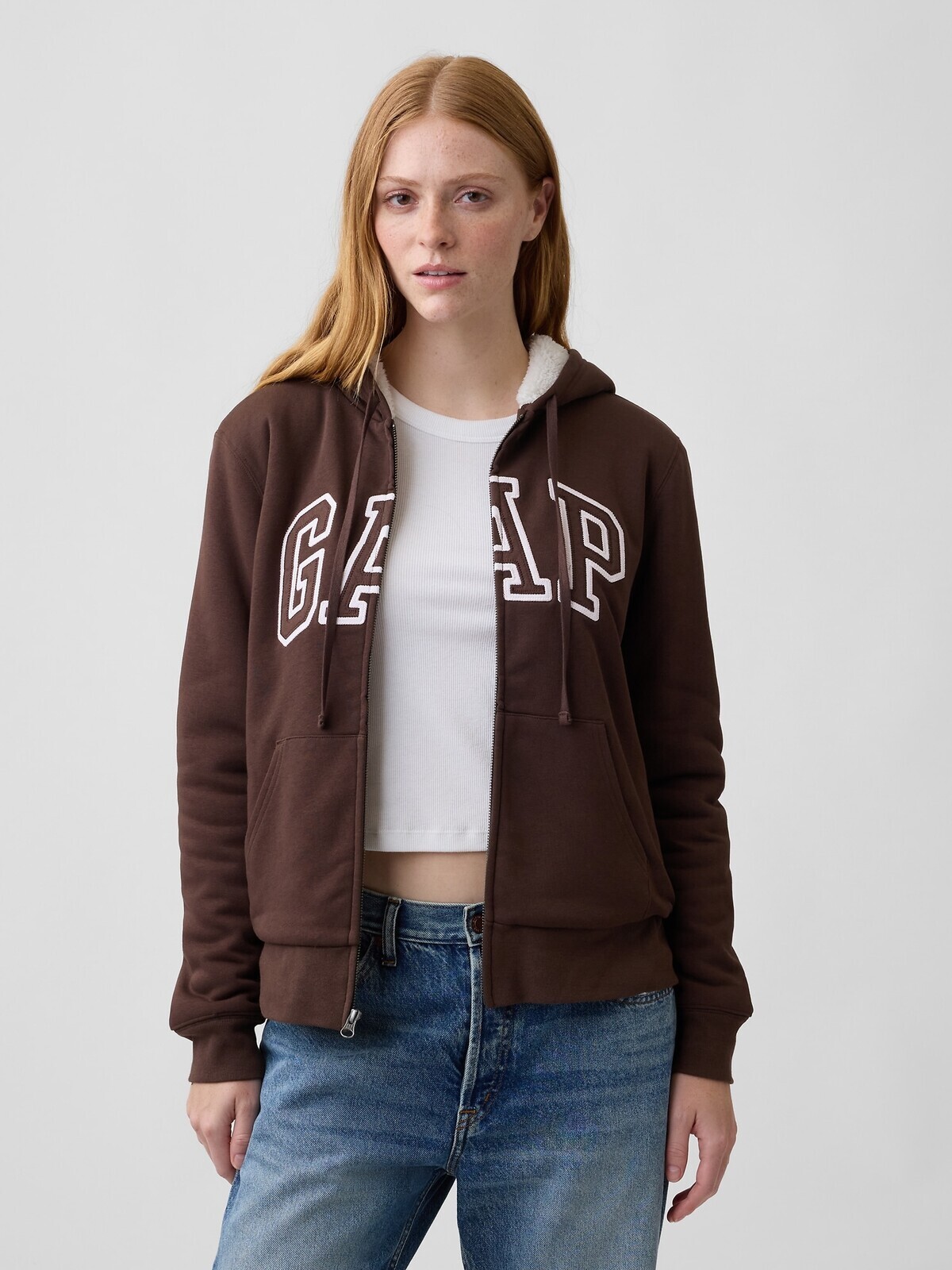 GAP Sherpa mikina s kapucí a logem