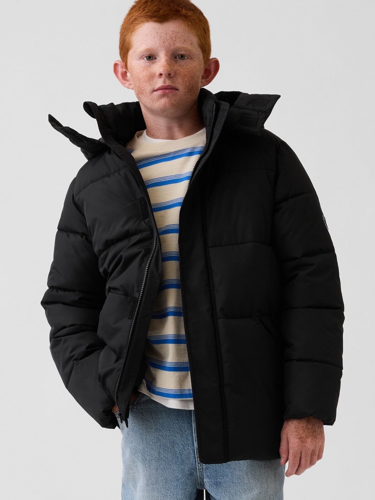 GAP chlapecká prošívaná parka s logem