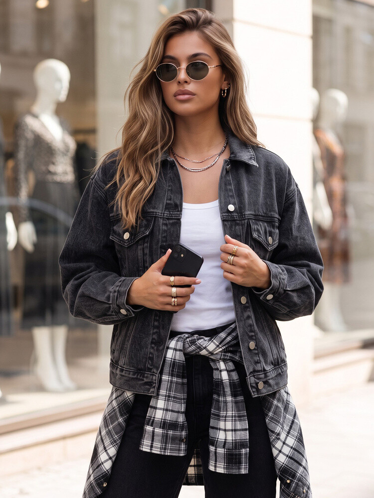 Dámská oversize džínová bunda STEFANIA