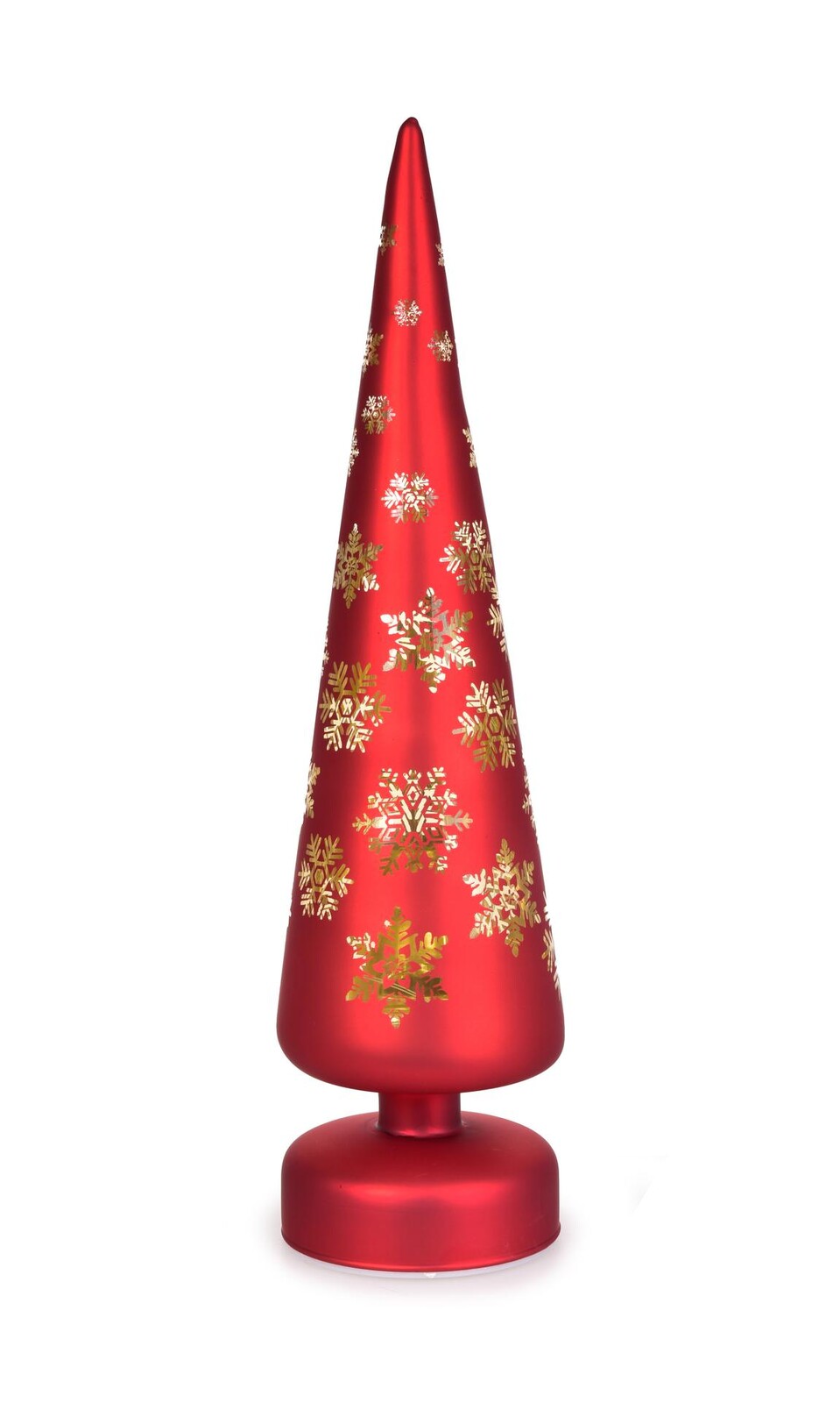 ZIMNÍ HVĚZDA | LED svítící stromeček | červený | 30 cm