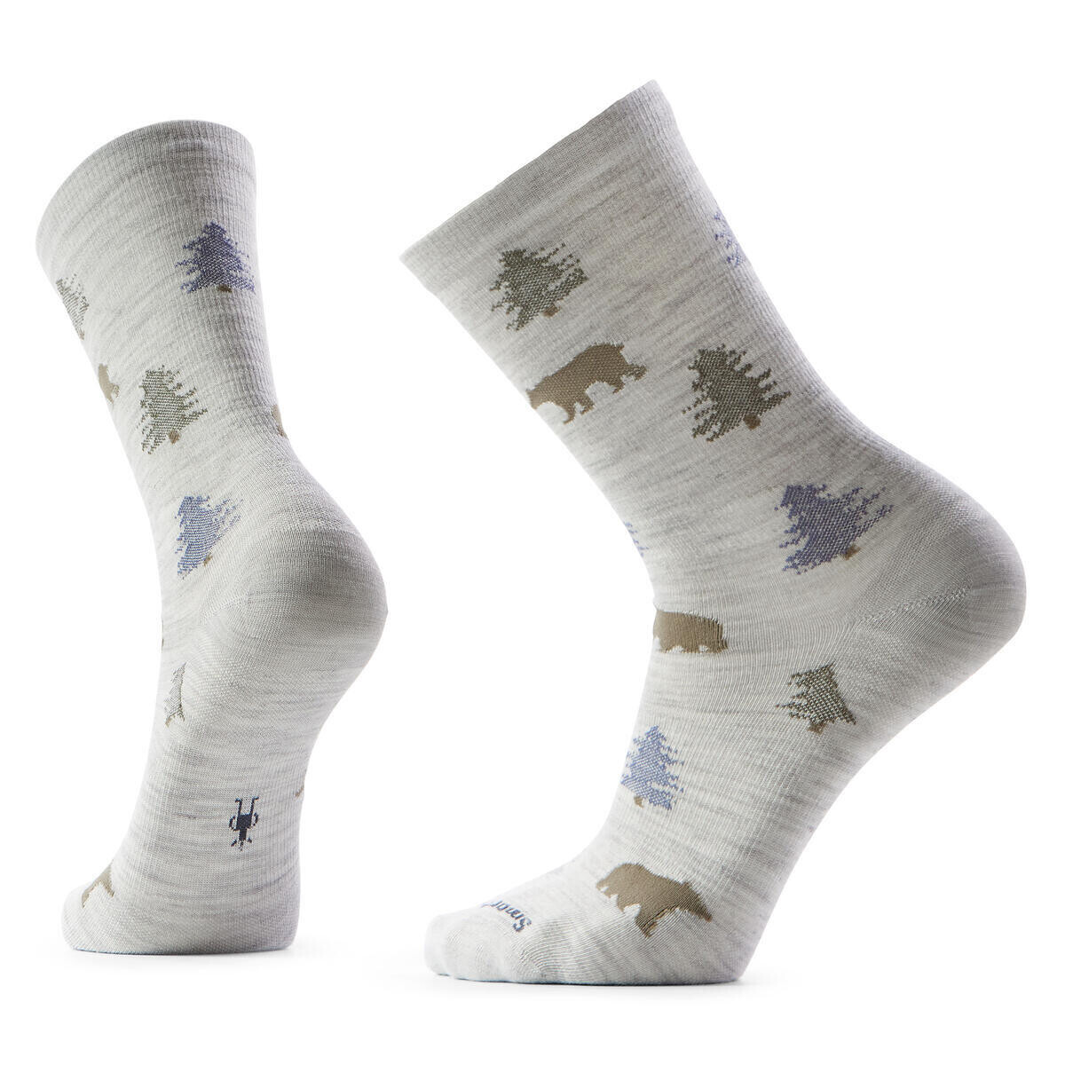 SMARTWOOL Everyday Through the Trees Crew Socks, Ash velikost: L