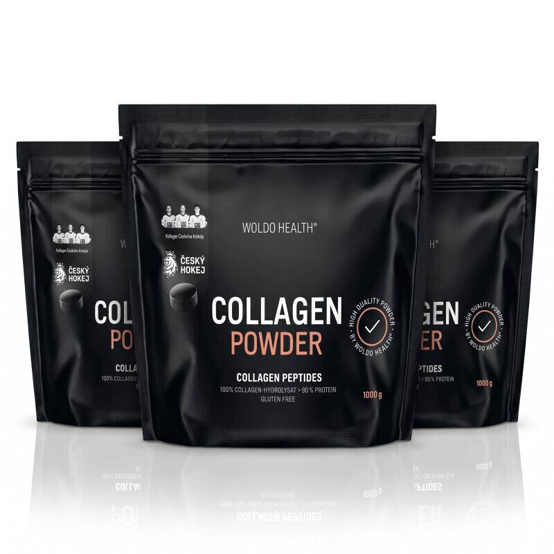 2+1 Woldohealth 100% hovězí kolagen 3x1kg - Woldohealth