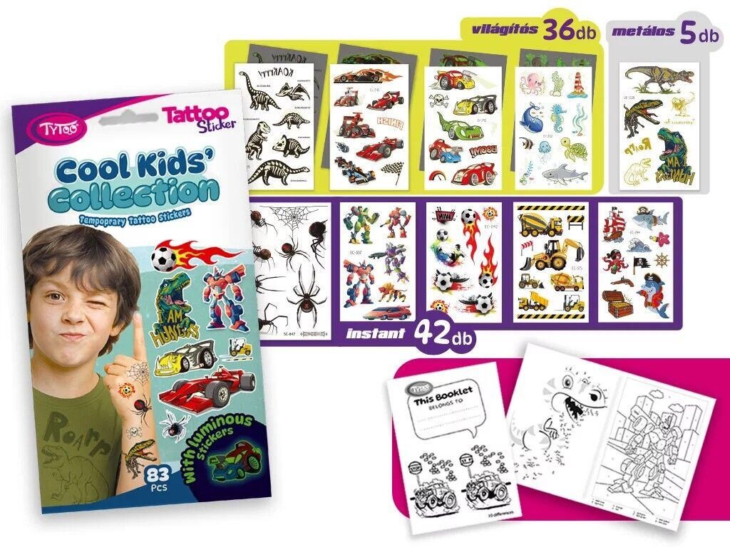 TyToo Sada samolepek na tetování Cool Kids' Collection