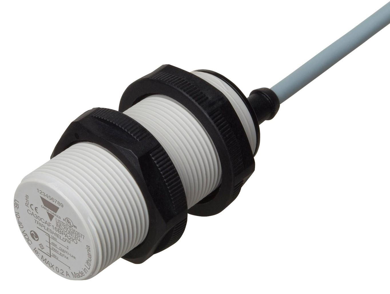 Carlo Gavazzi Ca30Caf16Bpa2Io Capacitive Proximity Sensor, 16Mm, Cable