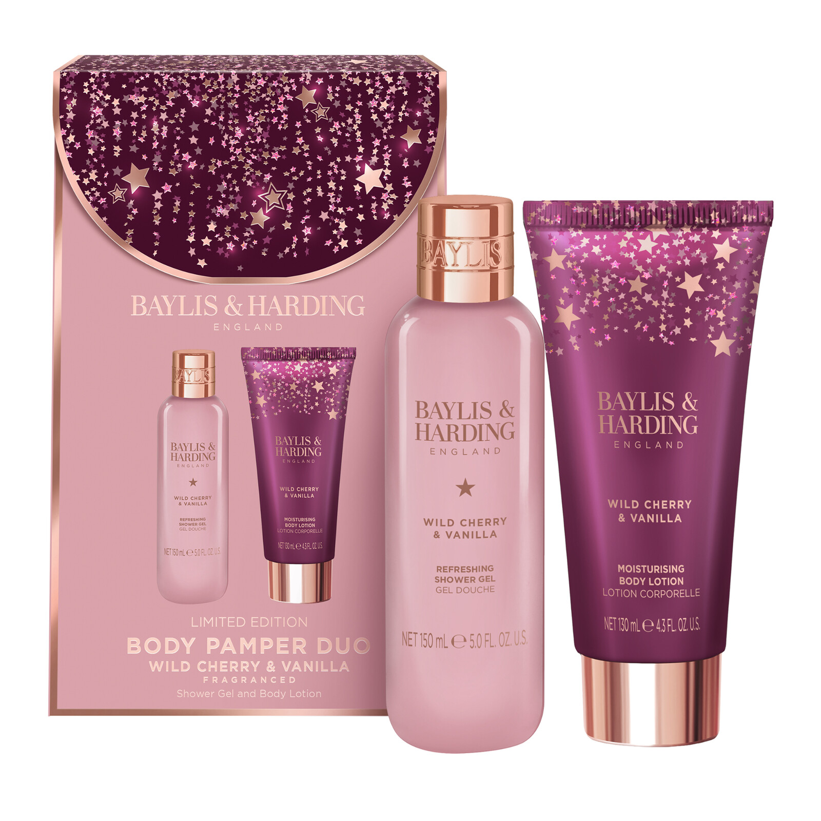 Baylis & Harding Dárková sada Wild Cherry & Vanilla 2 ks