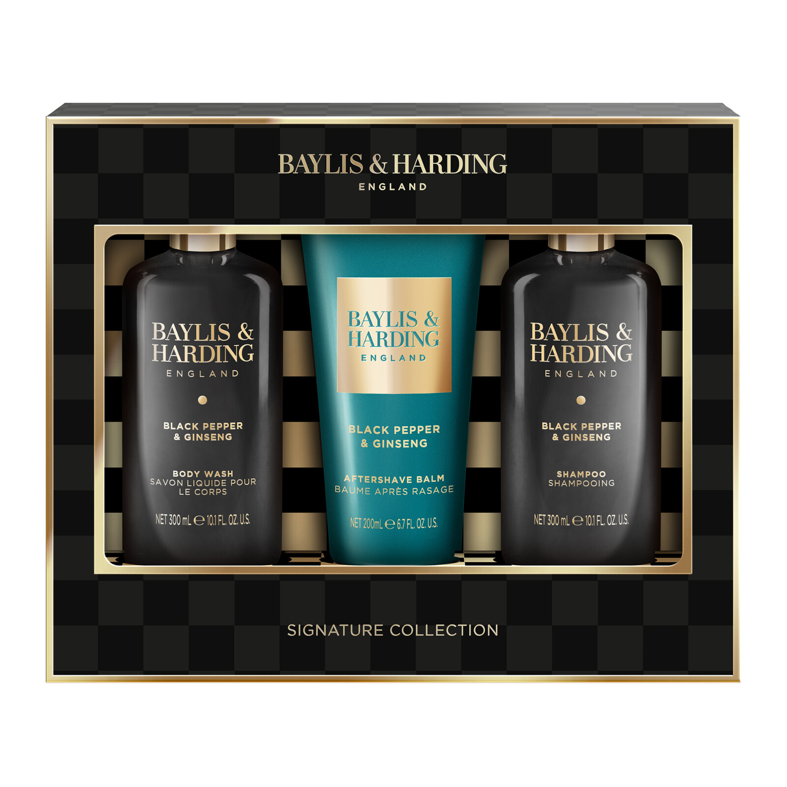Baylis & Harding Dárková sada péče o tělo Black Pepper & Ginseng 3 ks