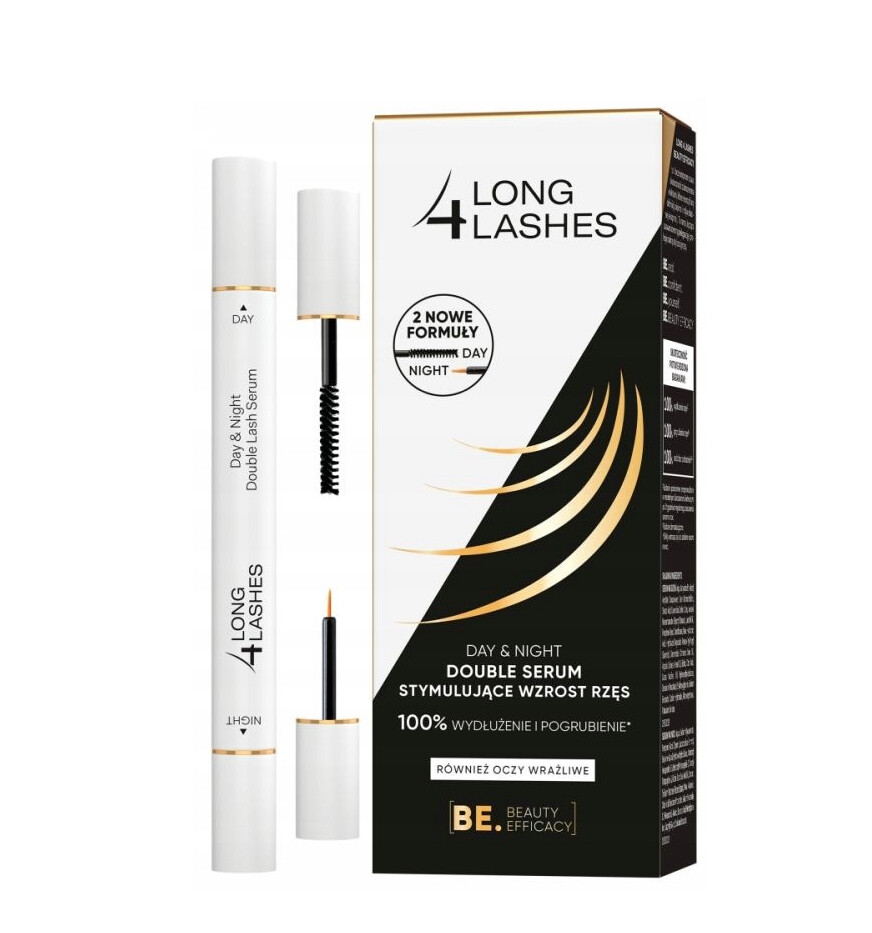 Long 4 Lashes Dvojité sérum pro růst řas Day & Night Double serum 2 x 3 ml