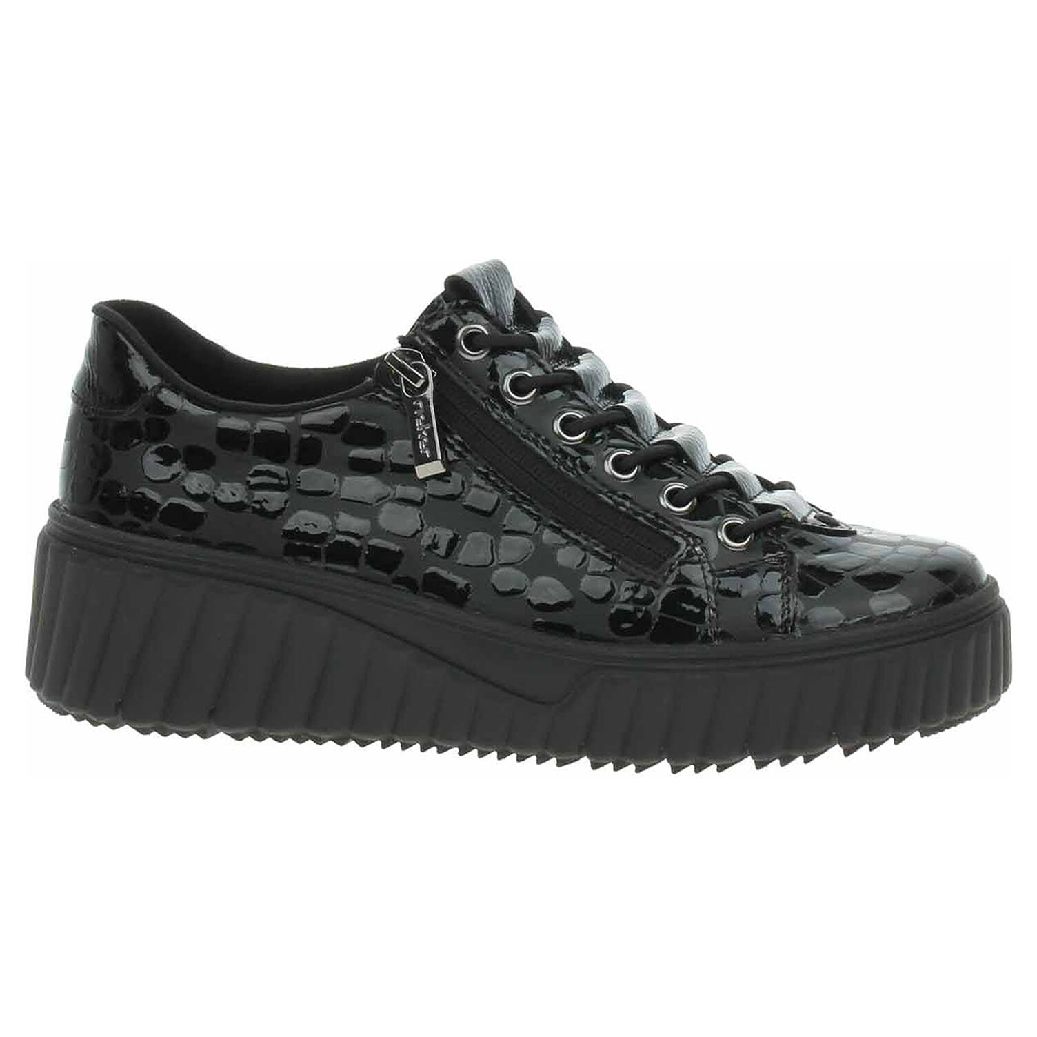 Ecco Dámské polobotky Rieker N2555-02 schwarz 23101308