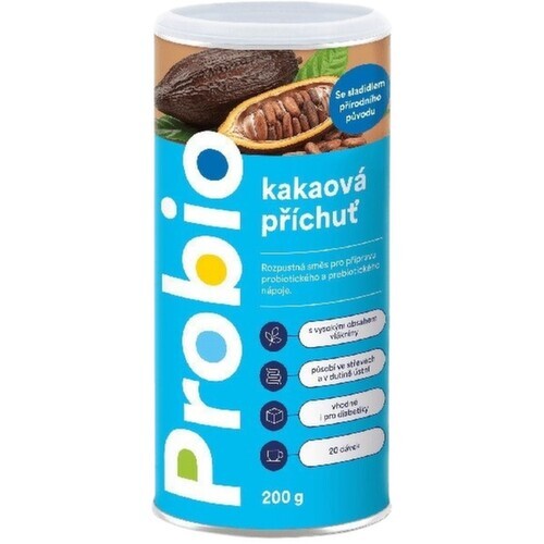 Probio kakaová příchuť se sladidlem přírodního původu 200g