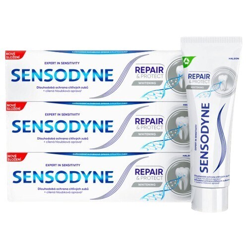 Sensodyne Repair&Protect Whitening zubní pasta 3x75ml - II. jakost