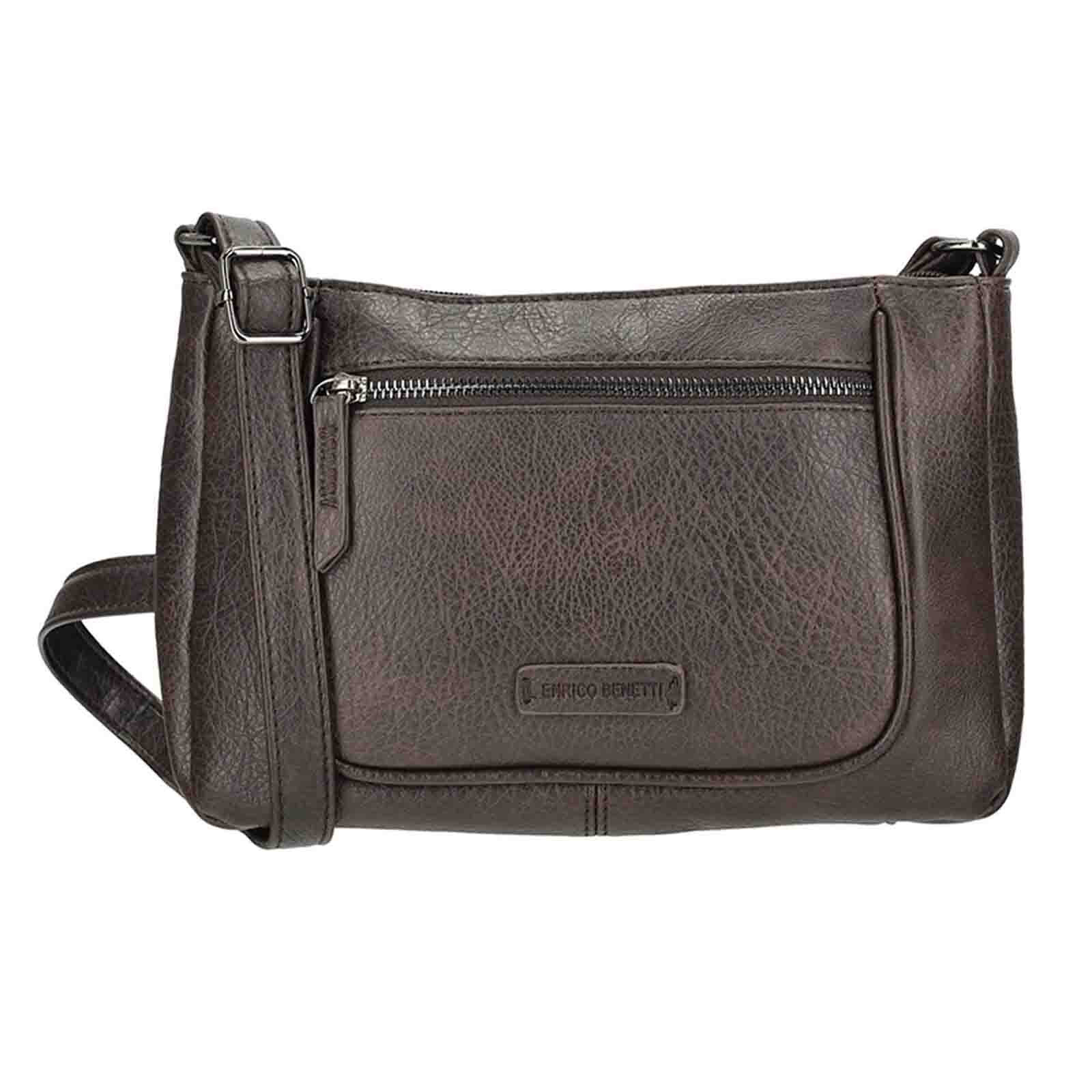 Dámská crossbody kabelka Enrico Benetti Emma - tmavě hnědá