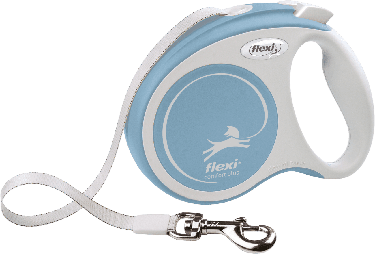 Navíjecí vodítko Flexi Comfort Plus Tape S 5 m světle modré
