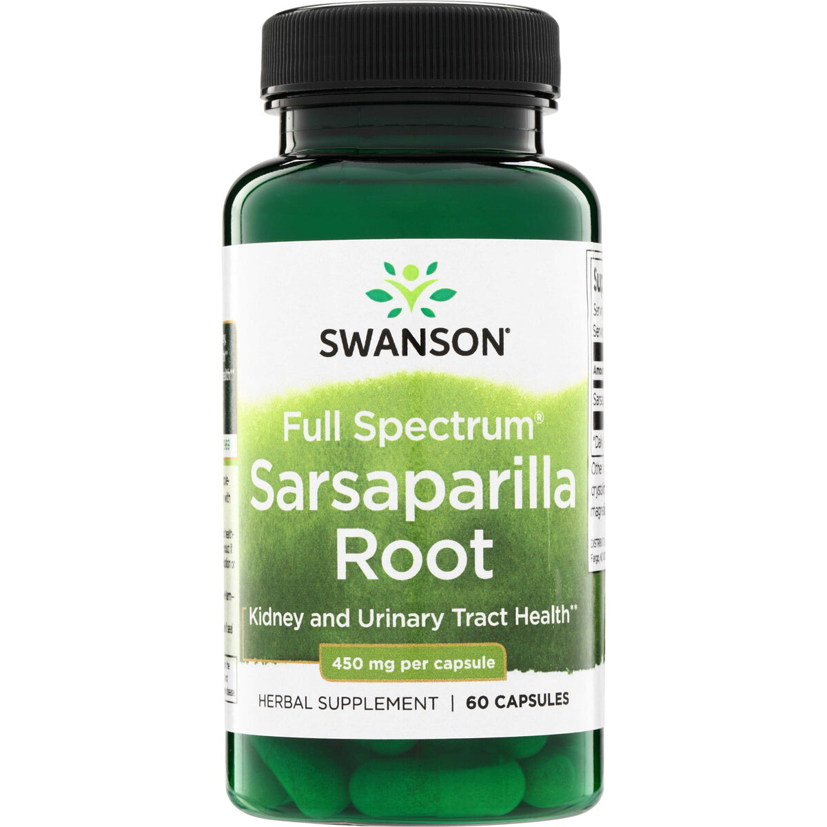 Swanson Full Spectrum Kořen sarsaparilly, 450 mg, 60 kapslí