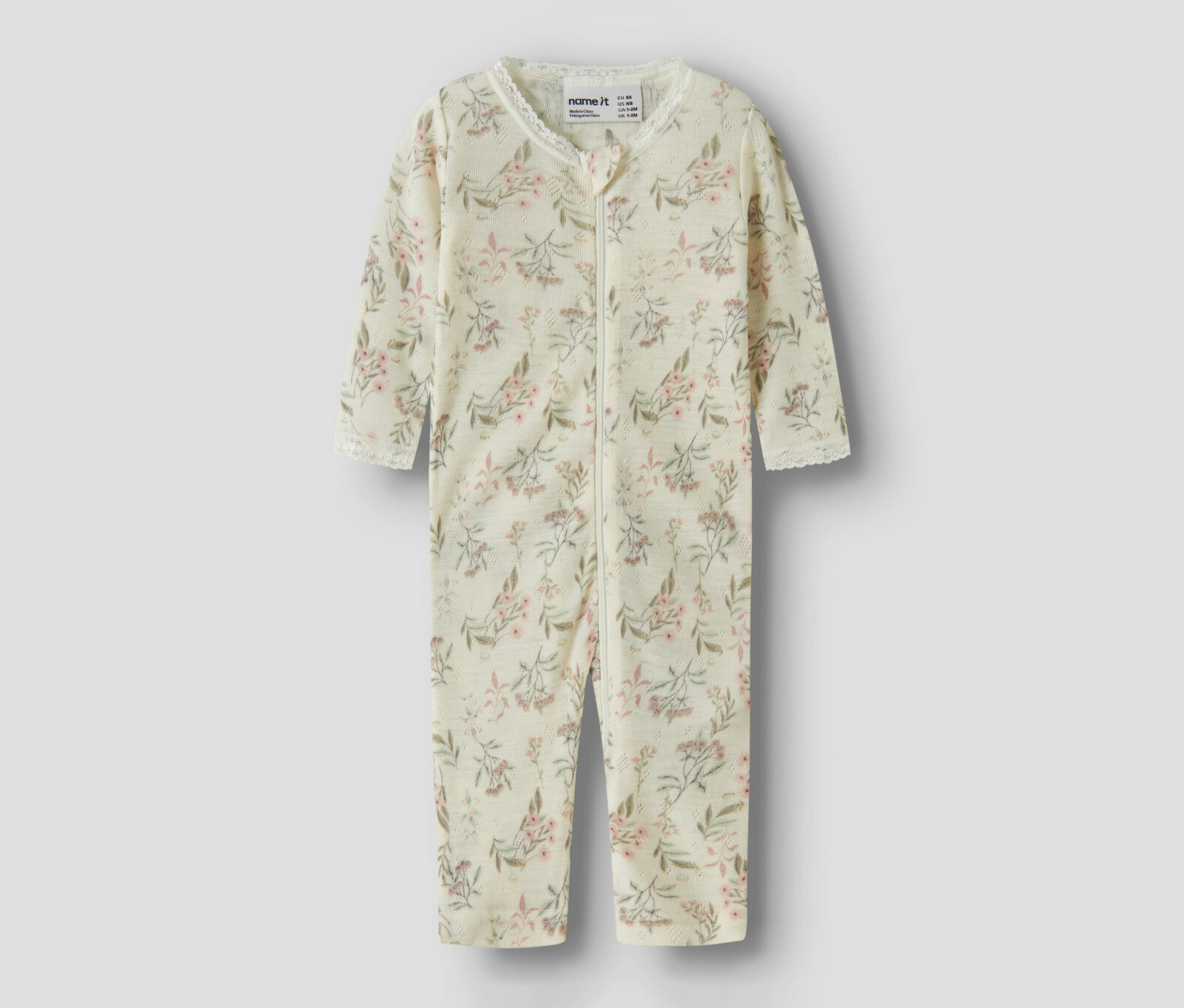 Tchibo - Pyžamo pro miminka z vlny merino Name IT - Baby - vel. 56